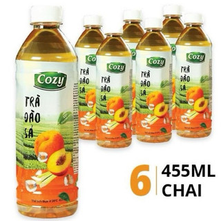 [Hỏa Tốc] Thùng 24 Chai Trà Hoa Quả Cozy Chai 445ml ( Vị trà Đào Sả/Tắc mật ong )