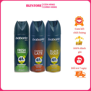 Xịt khử mùi cơ thể Nam cao cấp Babaria Tây Ban Nha 200ml