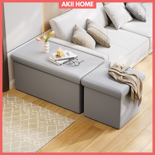 Ghế hộp đựng đồ đa năng, hộp đựng đồ kiêm ghế ngồi, chất liệu da cao cấp, khung gỗ MDF cứng cáp Akii Home TD110