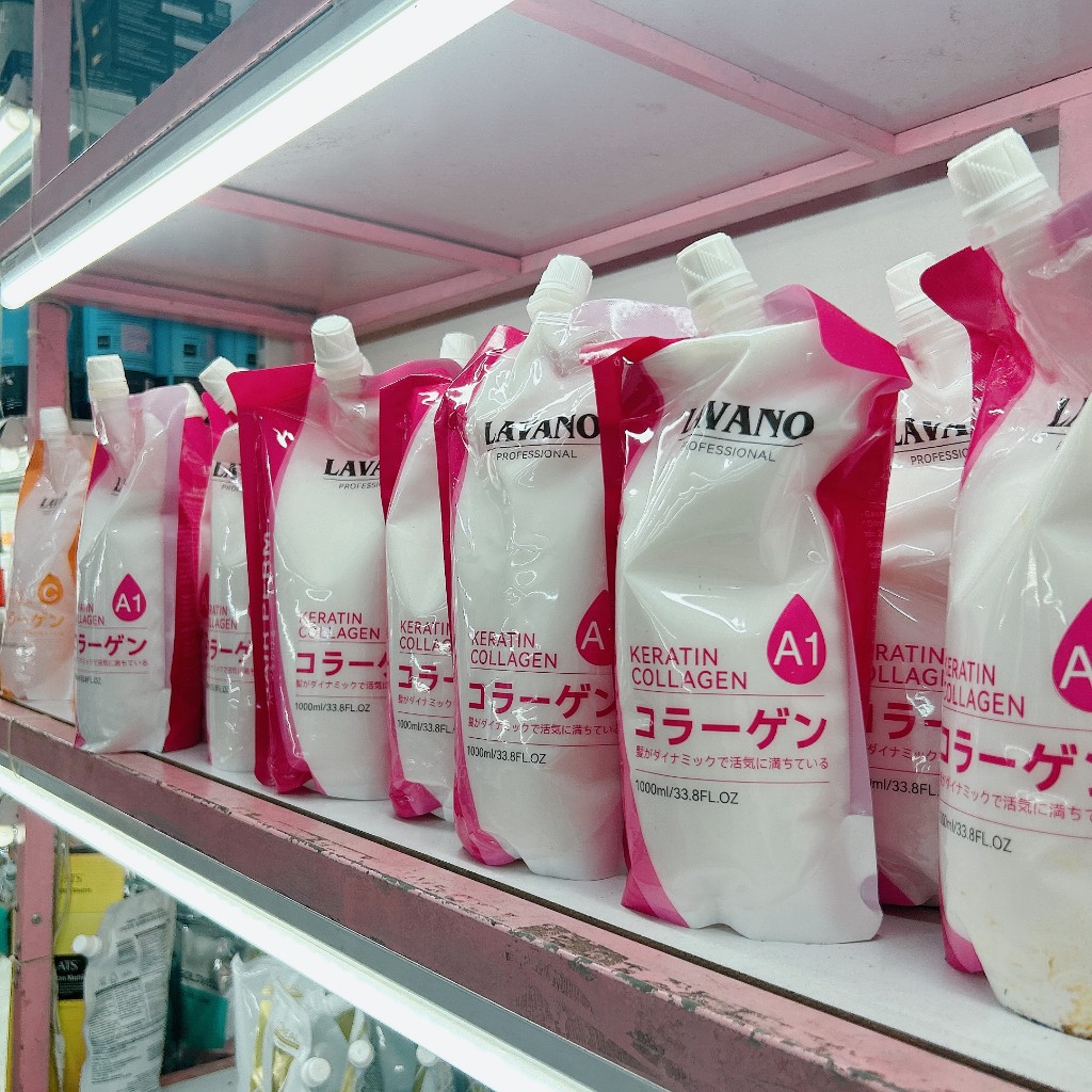 Kem duỗi uốn bóng tóc, thơm Lavano 1000ml