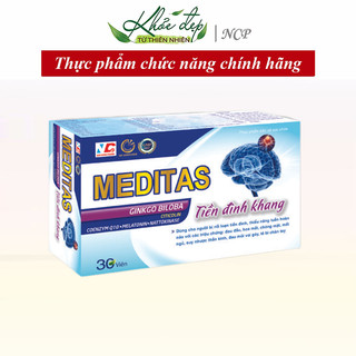 Viên Bổ Não MEDITAS TIỀN ĐÌNH KHANG Cải Thiện Chứng Rối Loạn Tiền Đình, Thiểu Năng Tuần Hoàn Não