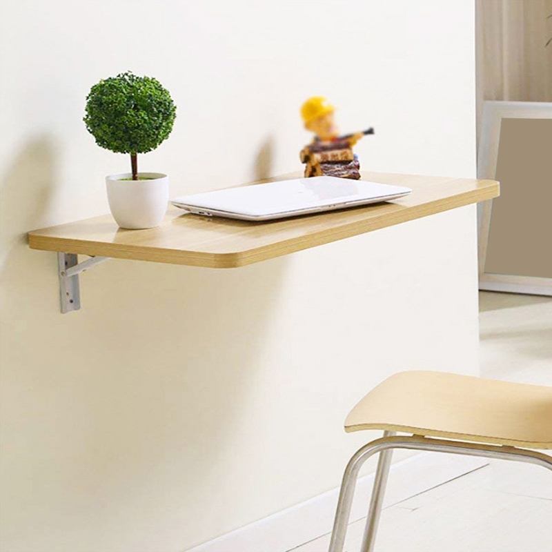 Bàn Làm Việc, Bàn Học Treo Tường Nội Thất Măng, mặt gỗ mdf nhiều kích thước, đã bao gồm 2 ke gấp gọn | BigBuy360 - bigbuy360.vn