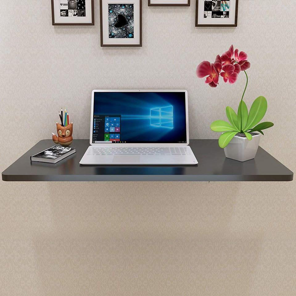 Bàn Làm Việc, Bàn Học Treo Tường Nội Thất Măng, mặt gỗ mdf nhiều kích thước, đã bao gồm 2 ke gấp gọn | BigBuy360 - bigbuy360.vn