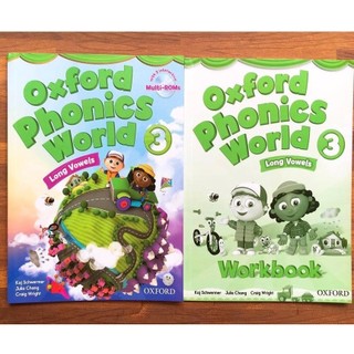 Sách - khổ a4 - [tặng file nghe + video) oxford phonics world - level 3
