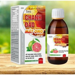 Siro Chanh đào mật ong giảm ho, giảm viêm họng hết khò khòe chai 100ml
