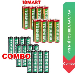 Pin đũa AAA / AA than Toshiba loại rẻ dùng cho điều khiển (Combo)