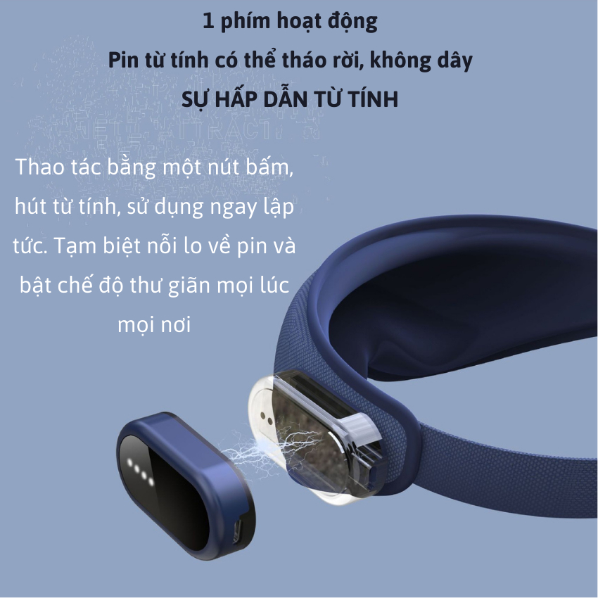 Máy Mát Xa Giảm Mỏi Mắt  Mắt Joou E23 Chế Độ Chườm Ấm Chườm Lạnh Thư Giãn Mắt Giảm Mỏi Sau 10 Phút