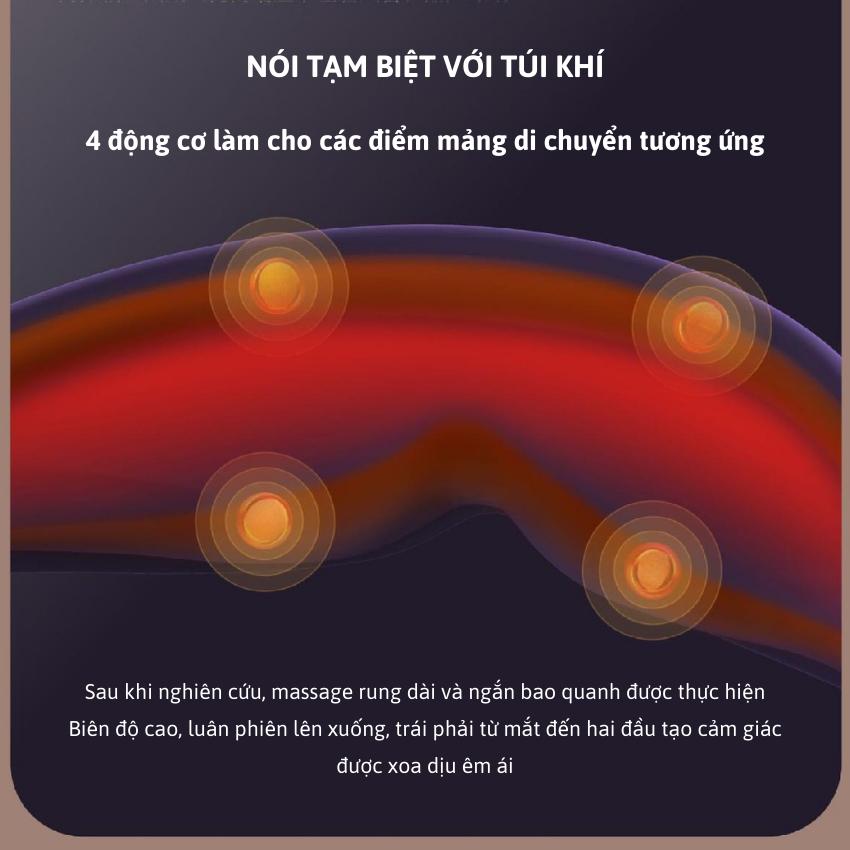 Máy Mát Xa Giảm Mỏi Mắt  Mắt Joou E23 Chế Độ Chườm Ấm Chườm Lạnh Thư Giãn Mắt Giảm Mỏi Sau 10 Phút
