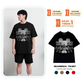 Áo thun BearBrick Basic Tee phông nam nữ tay lỡ [BRN 02]