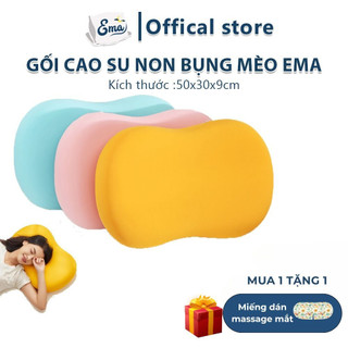  Gối cao su non Ema - Thiết kế hình bụng mèo mềm mại êm ái màu sắc trẻ trung 