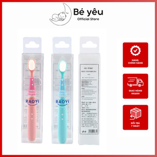 Bàn chải lông tơ RaoYi siêu mềm mịn cho bé 1-3 tuổi