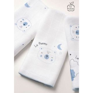 Set 5 Khăn sữa sợi tre lụa La Pomme phối màu (30x30cm)