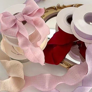 Ruy Băng Đuôi Cá, Lụa 4cm dài 9m Cột Dây Nơ bó hoa cưới, gói quà phong cách Hàn Quốc