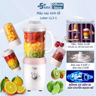 Máy xay sinh tố 3 cối đa năng Lotor LLJ-1 công suất 300W, Máy xay ăn dặm cho bé xay đá, xay thịt Bảo hành 12 tháng