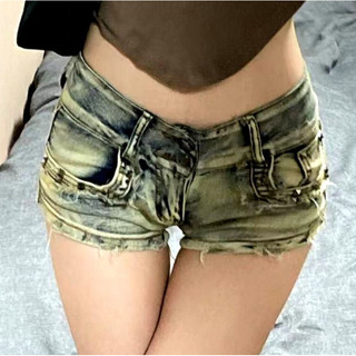 Thanh lý / thrift / 2hand / pass quần đùi cạp trễ, quần short y2k, quần lưng thấp