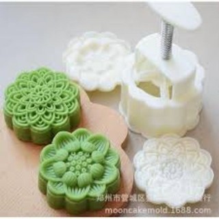 Khuôn nhấn trung thu mẫu tháp sen 2 mặt 150-175g