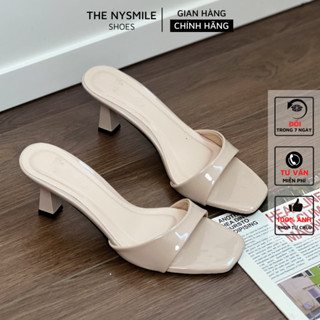 Dép guốc quai ngang 7p sang chảnh, hottrend , dép guốc màu đỏ mang tết - THENYSMILE - HOLE