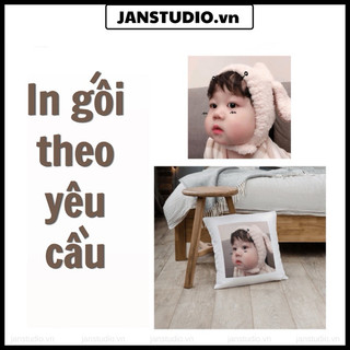 [ Kèm Ruột Gối] Gối In Hình Cá Nhân Theo Yêu Cầu ( Gối In Hình Gia Đình, Người Yêu, Bạn Bè Theo Yêu Cầu)