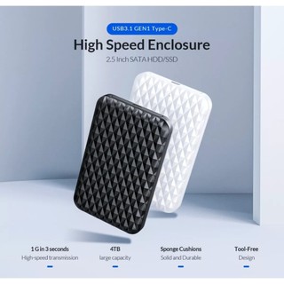 Box ổ cứng 2.5 inch SATA USB 3.0 Orico 2520C3 ĐEN, Chính Hãng 100%, Bảo Hành 12 Tháng