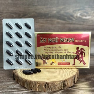 Viên Ăn Ngủ Ngon Rostex nâng cao cảm giác thèm ăn, dễ ngủ - Hộp 30 viên