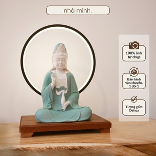 Tượng quan âm bồ tát bằng gốm, tượng phật thờ quán thế âm bồ tát, phật bà quan thế âm, tượng mẹ