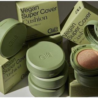 Siêu Phấn Nước Che Phủ Thuần Chay Gilaa Vegan Super Cover Cushion 01