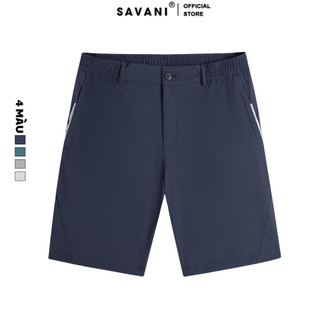 Quần đùi short gió nam cạp âu 3/4 chun SAVANI.túi phối viền,co dãn nhẹ, đứng phom ,dễ phối dồthời trang thể thao MSG021S