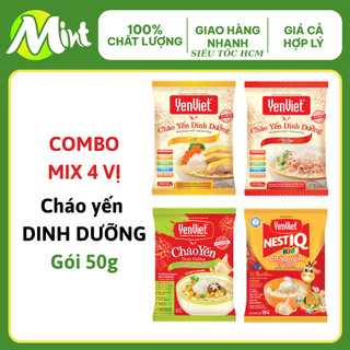 Cháo yến dinh dưỡng 4 vị yến việt - gói 50g. shop mint mint.