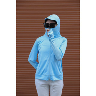 Áo chống nắng nữ Luvick - loại ngắn 1 lớp thông hơi thoáng mát