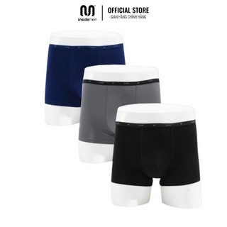 Quần Sịp Đùi Boxer Cao Cấp INSIDEMEN Sợi Bambo Kháng Khuẩn Vải Cotton Mềm Mịn Thấm Hút IBX018