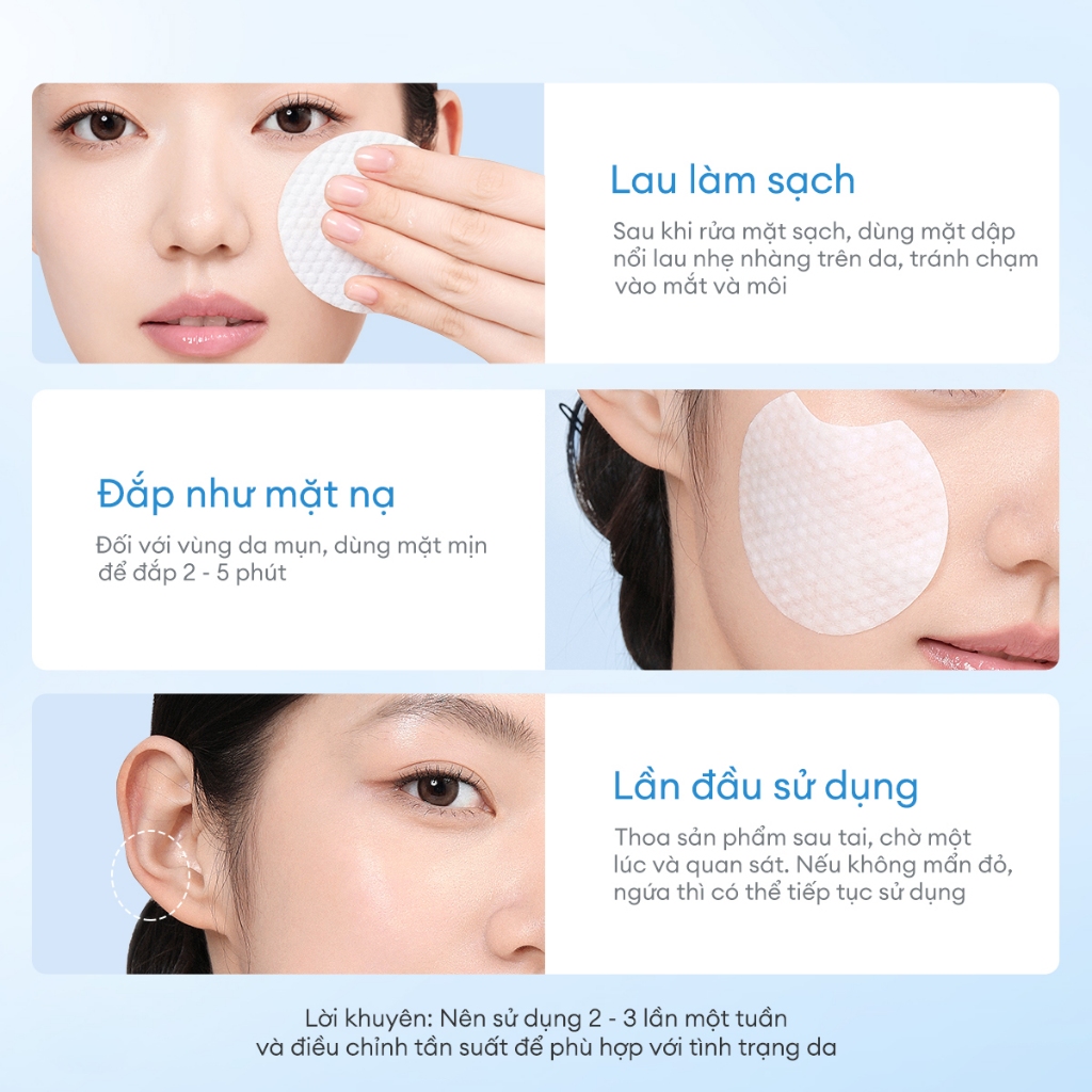 [HÀNG THANH LÝ] FOCALSKIN Toner Pad Tẩy Tế Bào Chết BHA / SALICYLIC ACID Lành Tính Kiềm Dầu Giảm Mụn | Hộp 60M | BigBuy360 - bigbuy360.vn