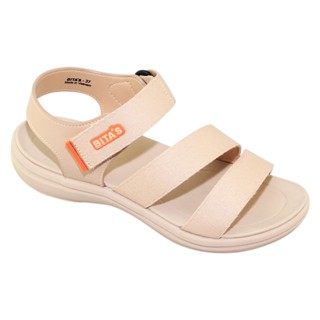 GIÀY SANDAL QUAI HẬU HỌC SINH NỮ BITA'S ĐẾ BẰNG SIÊU NHẸ & ÊM SEFYW.03 (ĐEN + KEM) - BITAS