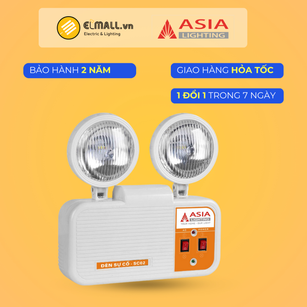 Đèn sạc khẩn cấp, chiếu sáng sự cố Asia Lighting