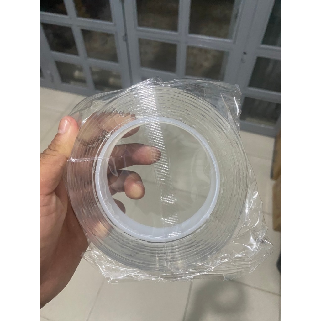 Băng Dính 2 Mặt Mặt Trong Suốt Dán Trên Mọi Bề Mặt Cuộn (2mm*2mm*3m)
