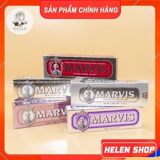 Kem Đánh Răng Marvis Smoker Whitening Mint Trắng Răng, Thơm Miệng, Chắc Khỏe Răng Miệng