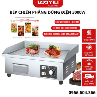 Bếp chiên rán mặt phẳng 818 dùng điện kiểu nhật tráng men chống dính cao cấp