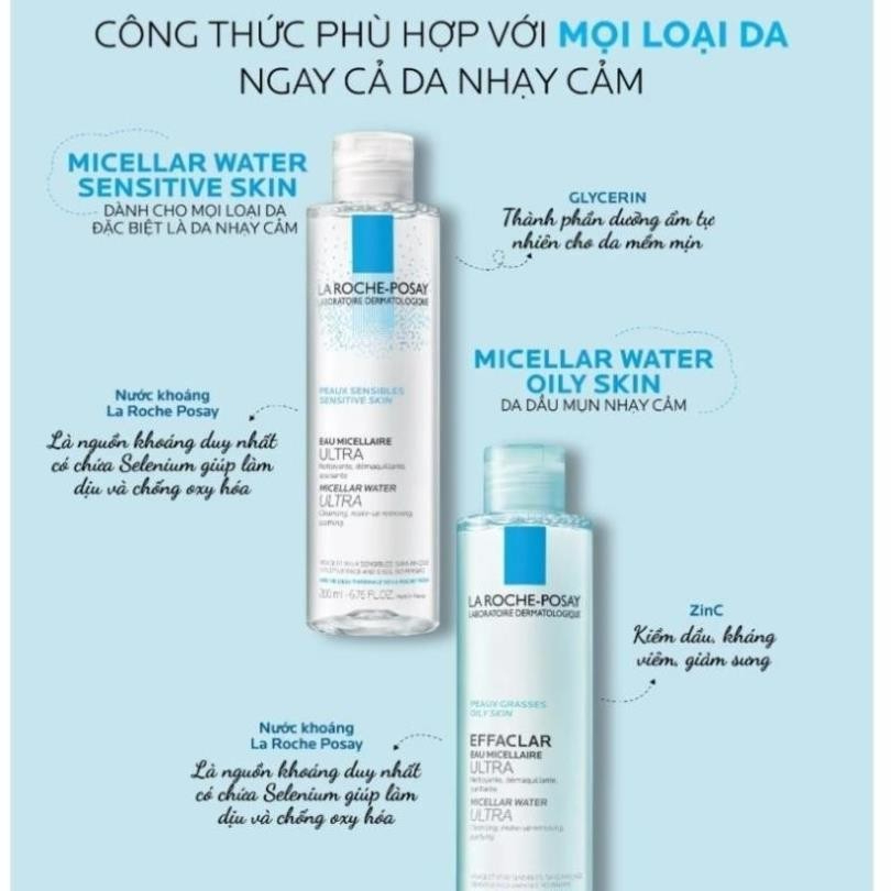 Nước Tẩy Trang La Roche Posay Purifying Micellar Water, Cho Da Dầu Và Da Nhạy Cảm 400ML | BigBuy360 - bigbuy360.vn