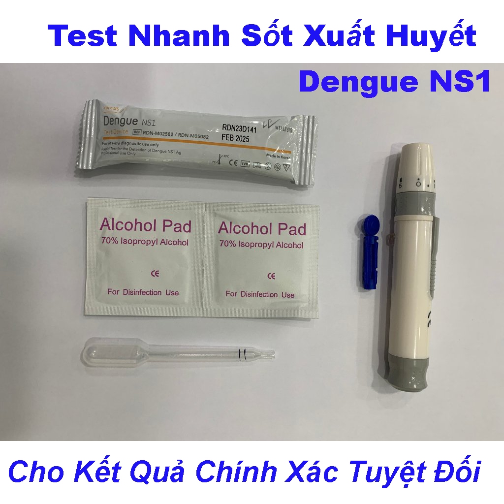 Bộ Dụng Cụ Test Nhanh Sốt Xuất Huyết Dengue NS1