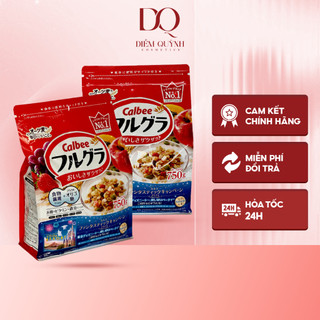 Ngũ Cốc Calbee 650g, 800g Nội Địa Nhật Bản Ngũ Cốc Hoa Quả Callbee sấy khô