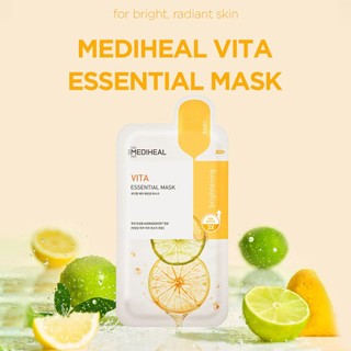 Mặt Nạ Mediheal Vita Essential Mask [HỘP 10 MIẾNG] Dưỡng Trắng Chuyên Sâu Mờ Thâm NHẬP KHẨU