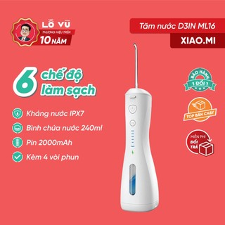 Tăm nước Xiao.mi D3IN ML16,kháng nước IPX7 , Pin 30 ngày, dung tích 250ML