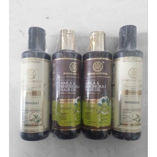 Dầu dưỡng tóc chiết xuất Cỏ mực Khadi Natural Bhringraj - Dùng cho tóc rụng, yếu, bạc sớm