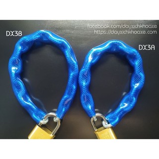Dây xích khóa cửa/cổng aurae - màu xanh - dx3a; dx3b; dx3c; dx3d