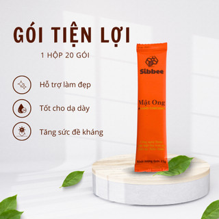 1 Gói Mật ong làm đẹp Sibbee - Mật ong nano curcumin - Gói mật ong tinh bột nghệ dạng nano