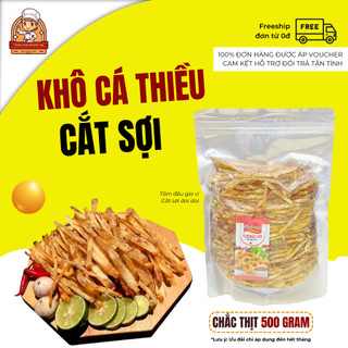 Khô cá thiều túi 500g tẩm vị ăn liền - cá thiều que cắt sợi tẩm vị loại 1 chất lượng tổng kho ăn vặt