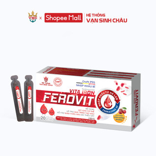 Bổ sung sắt dạng nước Vita Iron Ferrovit hộp 20 ống x10ml