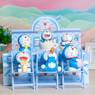 set 5 Tượng thạch cao doremon ngau nhien