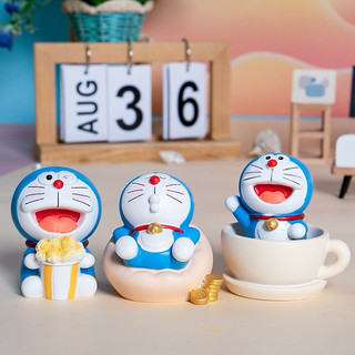 set 5 Tượng thạch cao doremon ngau nhien