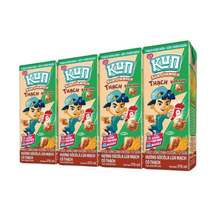 COMBO 4Lốc x 170ml Sữa Kun Socola Lúa Mạch Có Thạch