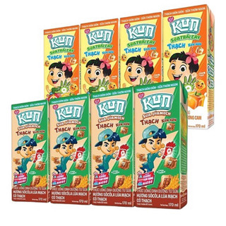 COMBO 4Lốc x 170ml Sữa Kun Socola Lúa Mạch Có Thạch